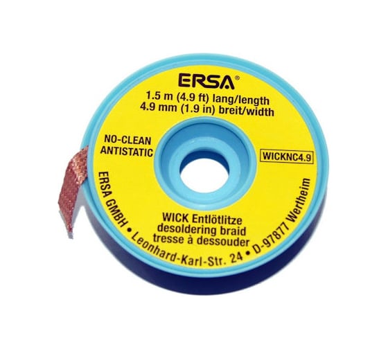 Лента-поглотитель олова Ersa WICK 4,9мм 1,5м WICK4.9-1.510 00453354