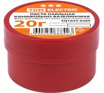 Флюс TDM ELECTRIC для пайки, паста паяльная канифольно-вазелиновая, 20 г, банка, серия Алмаз SQ1025-0385