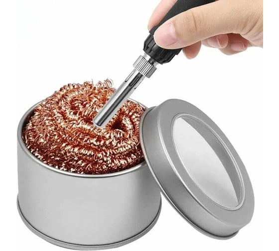 Очиститель жала Vitatools для паяльника из медной проволоки 66_42 мм sharik-dlya-pauki