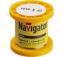 Припой NEM-Pos02-61K-1-K100 ПОС-61 (100 гр; 1 мм; катушка) Navigator 93082