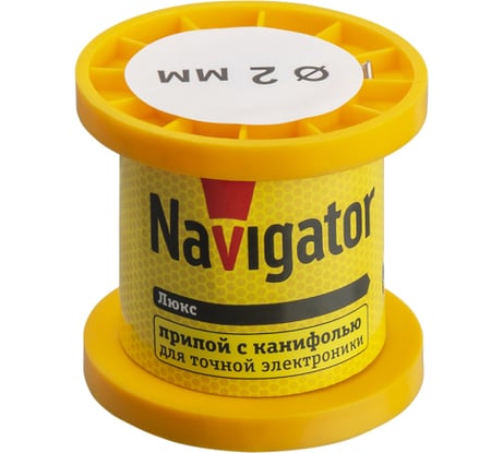 Припой NEM-Pos02-61K-2-K100 ПОС-61 (100 гр; 2 мм; катушка) Navigator 93084