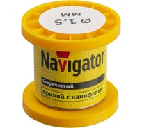 Припой NEM-Pos02-63K-1.5-K50 ПОС-63 (50 гр; 1.5 мм; катушка) Navigator 93080