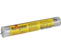 Припой NEM-Pos01-63K-0.8-F10 ПОС-63 (10 гр; 0.8 мм; колба) Navigator 93100