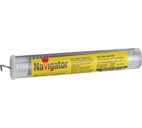 Припой NEM-Pos01-63K-1-F10 ПОС-63 (10 гр; 1 мм; колба) Navigator 93101