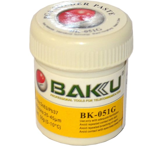 Паста паяльная Amperin BAKU BK-051G, 50 гр., банка 082080 1