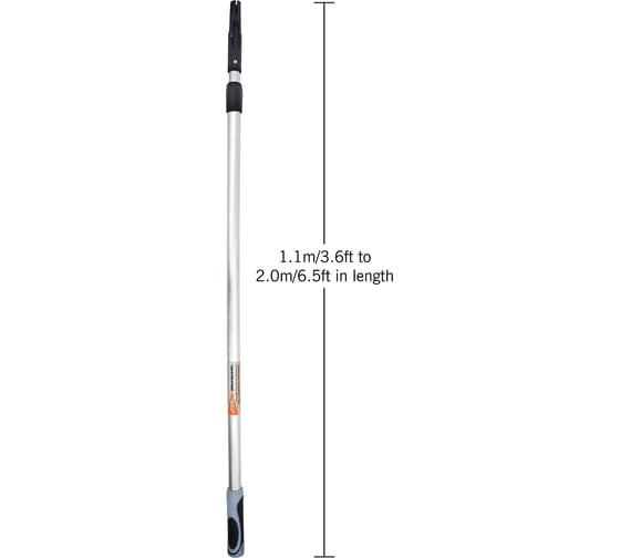 Удлинитель телескопический Aluminum Extension Pole 110-200 см, алюминий Rollingdog 40042