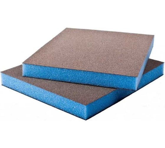 Губка шлифовальная 2-х сторонняя HANKO SPONGE PADS BLUE 120х98х13мм P120 Fine кор. 250шт sp-pad_bl120981312/250