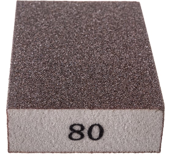 Губка шлифовальная 100x70x25 мм, P80, 1 шт Orientcraft SS1007025080
