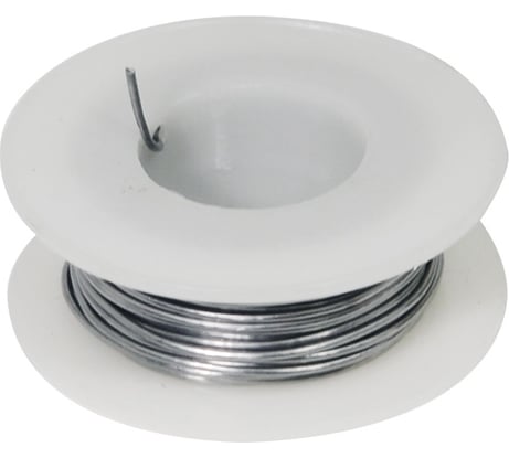 Припой с канифолью ПОС 61 1 мм, 50 г, катушка Без бренда 60573