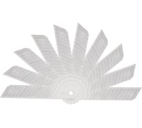 Лезвия для канцелярского ножа E2017 (ширина лезвия 18 мм; сталь; пласт. коробка; в упаковке 20 шт по 10 шт) DELI 1361673