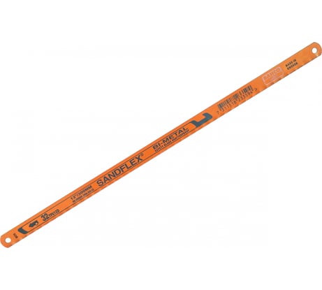 Биметаллическое полотно SANDFLEX (300x13x0.65 мм; 32 зуб/дюйм) для ручных ножовок BAHCO 3906-300-32-100