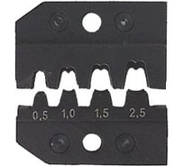Плашка опрессовочная под открытые неизолированные штекеры 2.8+4.8 мм KNIPEX KN-974904