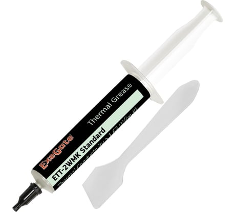 Термопаста ETТ-2WMK Standard (1,63 Вт/(м·К), 30 г, шприц с лопаткой) ExeGate 282353
