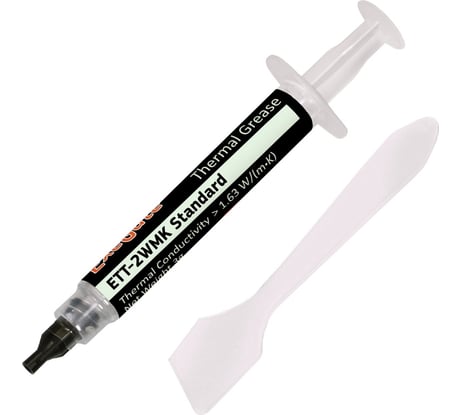 Термопаста ETТ-2WMK Standard (1,63 Вт/(м·К), 3 г, шприц с лопаткой) ExeGate 282351