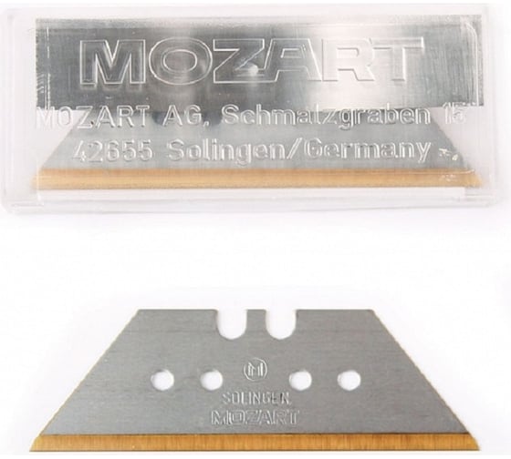Лезвие трапециевидное 10 шт, 60x18.9x0.63 мм, покрытие TIN MOZART 90975.065-1372