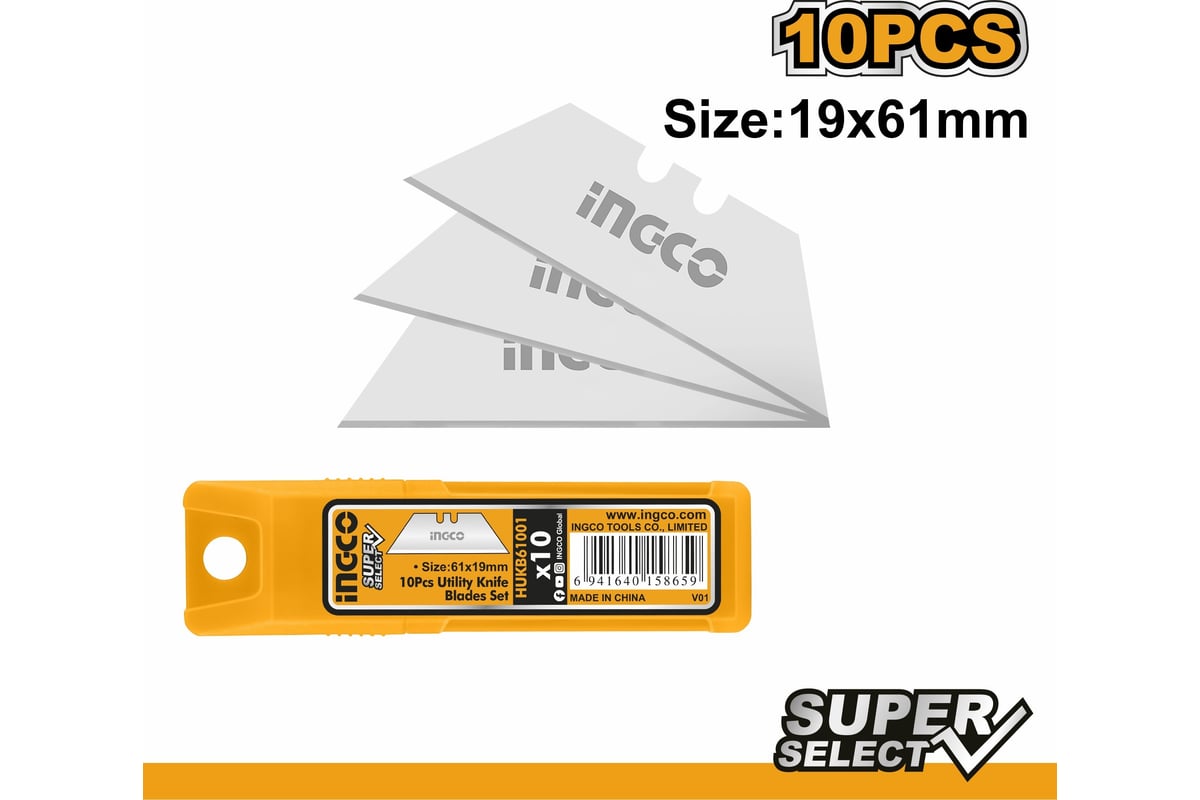  трапециевидное 19х61 мм INGCO HUKB61001 - выгодная цена, отзывы .