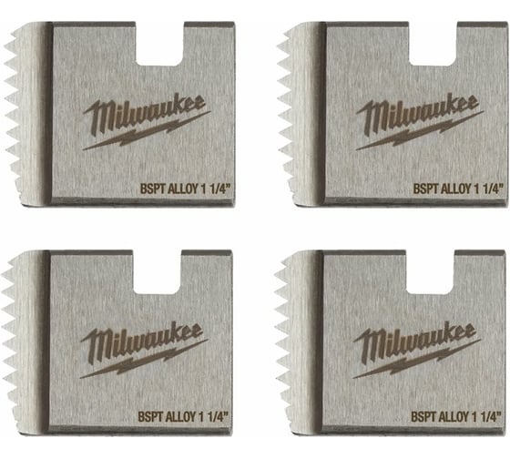 Набор резцов для резьбонарезного инструмента FPTD 1-1/4" BSPT Alloy Milwaukee 4932480230 1