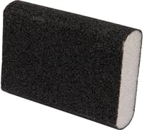 Губка для шлифования 100x70x25 мм, овал, средняя жесткость, Р60 СИБРТЕХ 757367