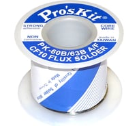 Припой PK-63B06A 0.6 мм, 0.1 кг, Sn63/Pb37, СF10 флюс RA ProsKit С00040206