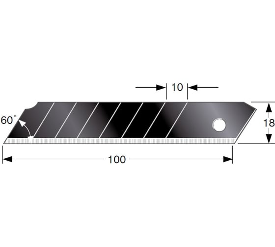 Лезвия сменные Razar Black Blade (18 мм; 10 шт.) Tajima LCB50RBC/K1