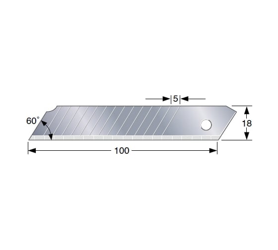Лезвия сменные Double Cutting Points Endura-Blade (18 мм; 10 шт) Tajima LCB50DC/Y1