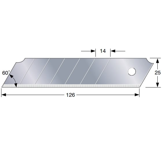 Лезвия сменные Solid Rock Hard Blade (25 мм; 10 шт.) Tajima LCB65B/Y1
