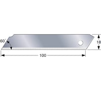 Лезвия сменные Solid Endura-Blade (18 мм; 10 шт.) Tajima LCB50SN/YE