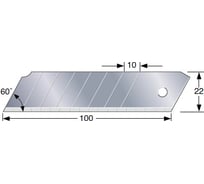 Лезвия сменные Endura-Blade (22 мм; 10 шт.) Tajima CB62H/B1