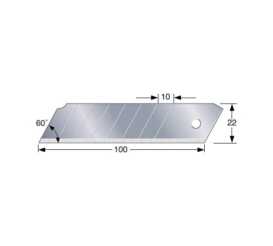 Лезвия сменные Endura-Blade (22 мм; 10 шт.) Tajima CB62H/B1
