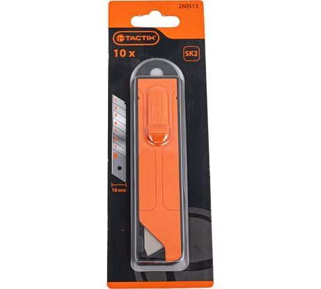 Лезвие 18 мм, 10 шт, сталь SK2 TACTIX 260513