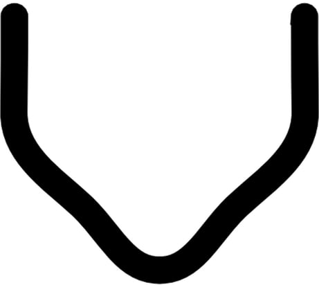 Скоба с внешним углом (100 шт; 0.8 мм) для ремонта пластика RedHotDot ST08003