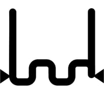 Скоба надрезанная, крупная змейка (100 шт; 0.8 мм) для ремонта пластика RedHotDot SC08002