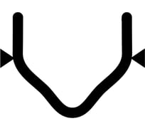 Скоба надрезанная, внешний угол (100 шт; 0.8 мм) для ремонта пластика RedHotDot SC08003