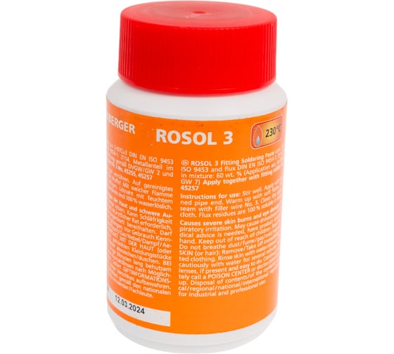 Пастообразный флюс ROSOL 3 Rothenberger 45225 1