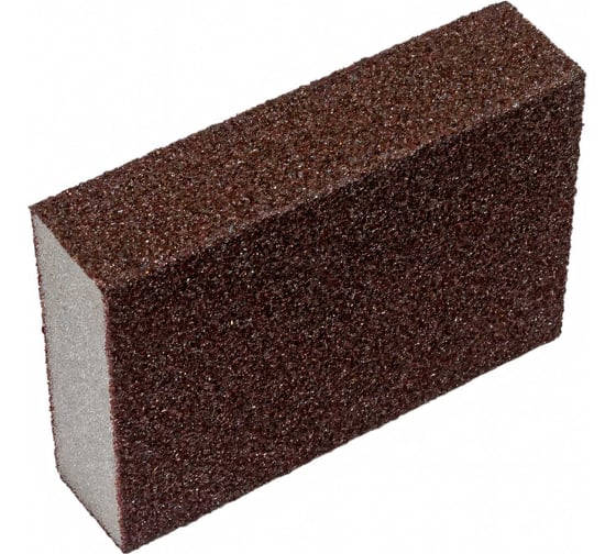 Губка абразивная шлифовальная, мягкая, 100x70x25 мм, P100 ТУНДРА 7291461