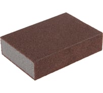 Губка абразивная шлифовальная мягкая, 100x70x25 мм, P80 ТУНДРА 7291460