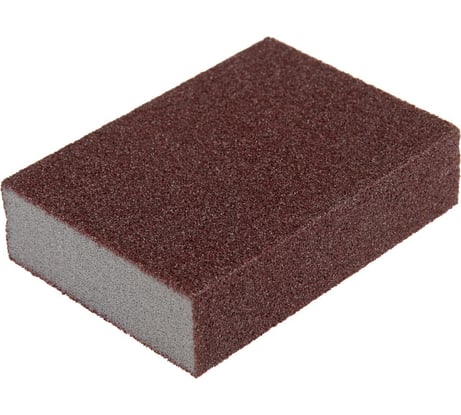 Губка абразивная шлифовальная мягкая 100x70x25 мм, P120 ТУНДРА 7291462