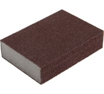 Губка абразивная шлифовальная твердая, 100x70x25 мм, P120 ТУНДРА 7291467