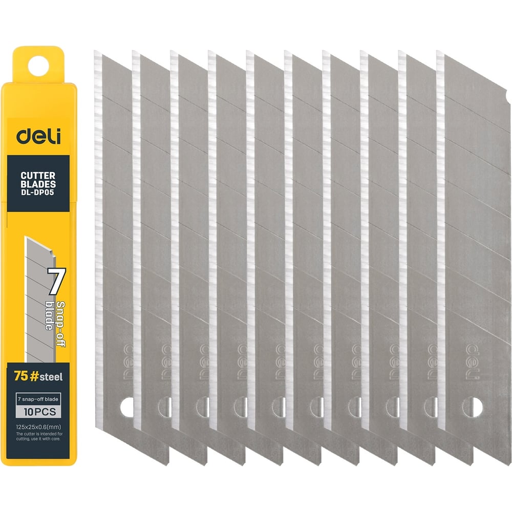 Сменные лезвия сегментированные для технического строительного ножа DL .