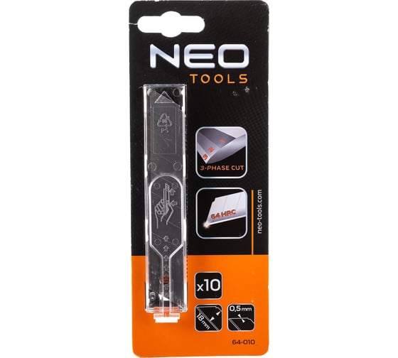Лезвия сменные (18 мм; 10 шт.) NEO Tools 64-010