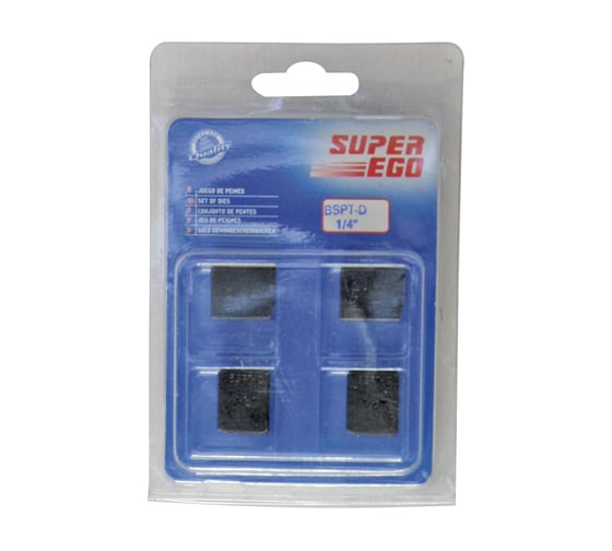Комплект резьбонарезных ножей BSPT R 1/2", 4 штуки SUPER-EGO 6004D4000