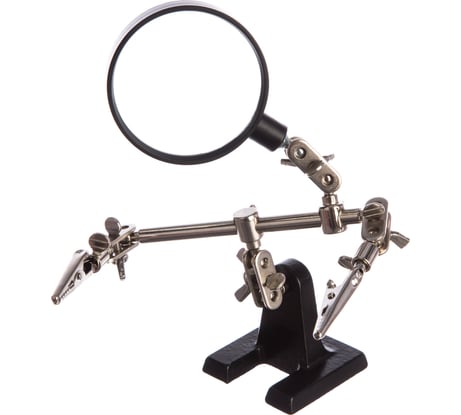 Держатель третья рука с лупой х2.5 HT-390 (ZD-10R) REXANT 12-0251-4