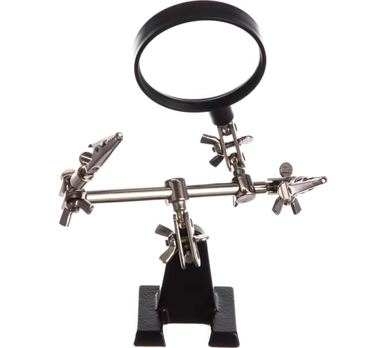 Держатель третья рука с лупой х2.5 HT-390 (ZD-10R) REXANT 12-0251-4 ...