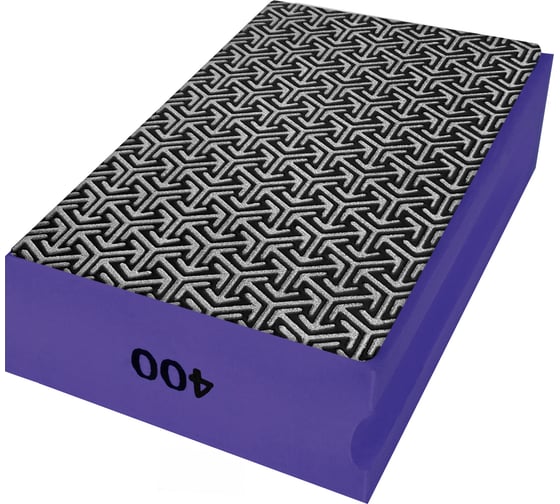 Губка алмазная гальваническая шлифовальная 90x55 мм, Р400 vertextools 90-55-400