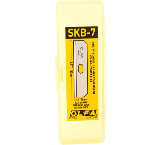 Лезвия специальные для OL-SK-7 (10 шт; 12 мм) OLFA OL-SKB-7/10B 