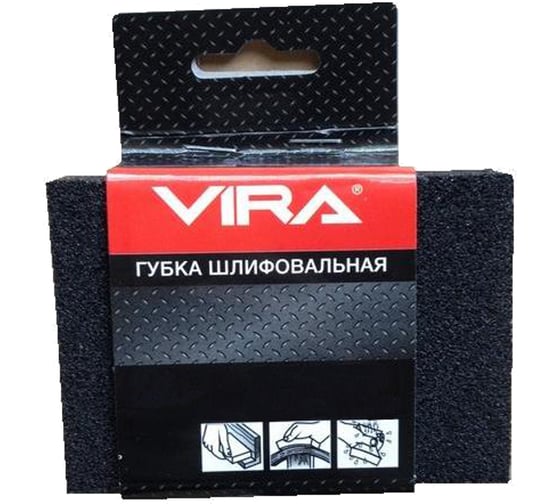 Губка шлифовальная (25х70х100 мм; зерно 100) VIRA 555040-1 1
