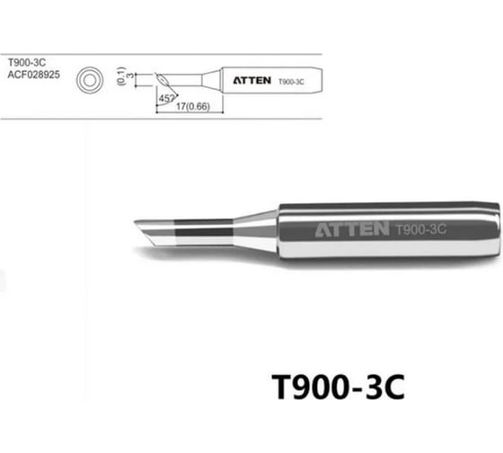 Паяльное жало T900-3C ATTEN 103550