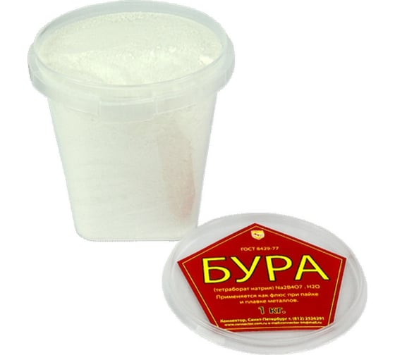 Флюс порошковый Бура 1 кг TECHHIM TH-BYRA-1000