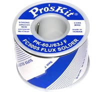 Припой PK-60J08F 0.8 мм, 0.25 кг, Sn60/Pb40 (FC5005 флюс безотм. RMA) ProsKit С00040225