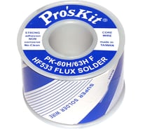 Припой PK-63H08F 0.8 мм, 0.25 кг, Sn63/Pb37 (HF533 флюс безотмывочный RMA) ProsKit С00040231
